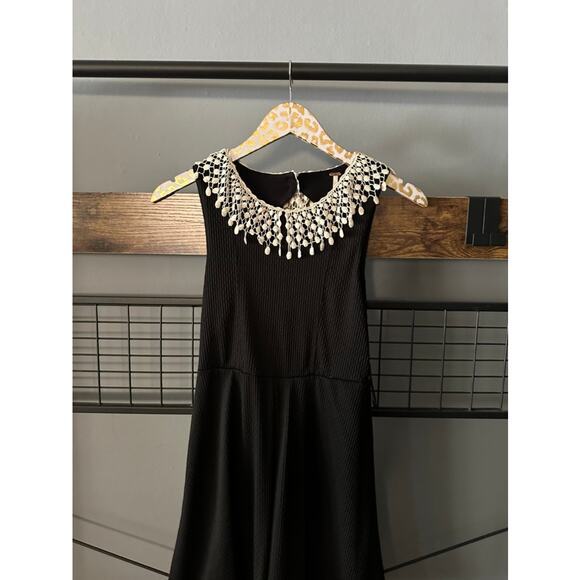 Free People Black Crochet Neck Dress | Size XS - Picture 3 of 7